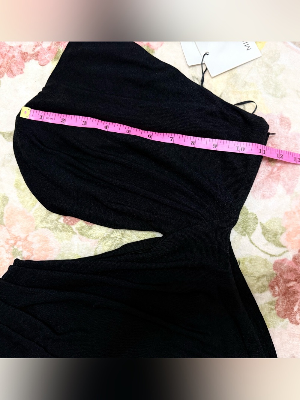 MISHA NWT Cut-Out One Shoulder Wide Leg Stretch Jumpsuit - Picture 9 of 10
